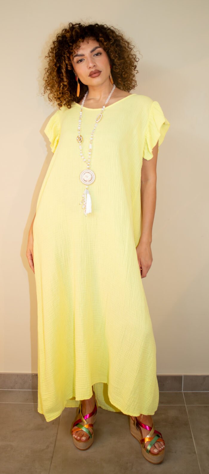 ROBE LONGUE MANCHE VOLANTE – Image 4