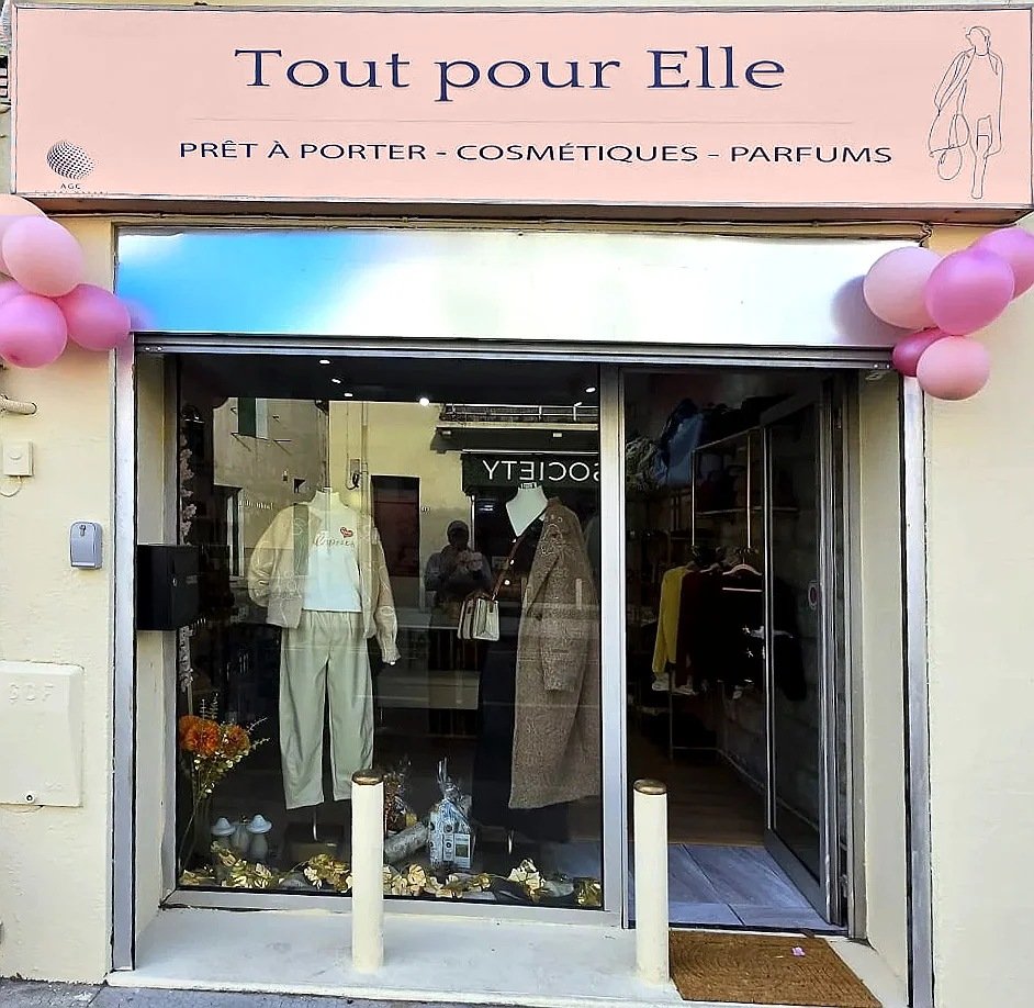 Devanture de la boutique Tout Pour Elle à Lunel